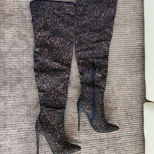 Gorgeous over knees high heel boots 36